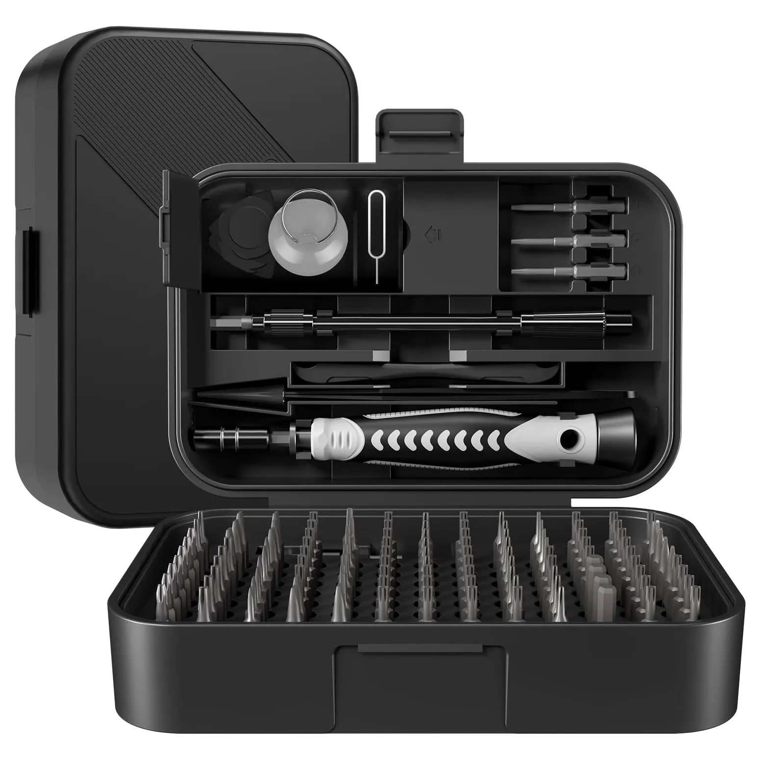 130-in-1 Precision Screwdriver Set, Black